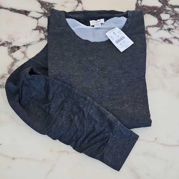 J. Crew Women's Gray Shirt - Picture 2 of 4